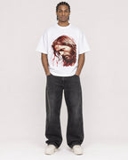 Mockup Boxy Heavyweight Tee White male full-body 25