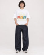 Mockup Boxy Heavyweight Tee White female full-body 39