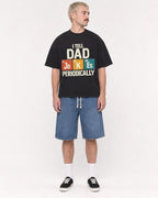 Mockup Boxy Heavyweight Tee Black male full-body 39