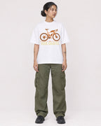 Mockup Boxy Heavyweight Tee White female full-body 12