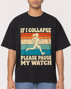 Mockup Boxy Heavyweight Tee Black male close-up 10
