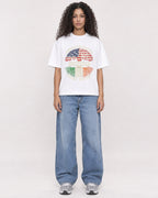 Mockup Boxy Heavyweight Tee White female full-body 10