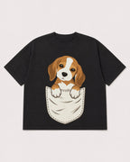 Mockup Boxy Heavyweight Tee Black product