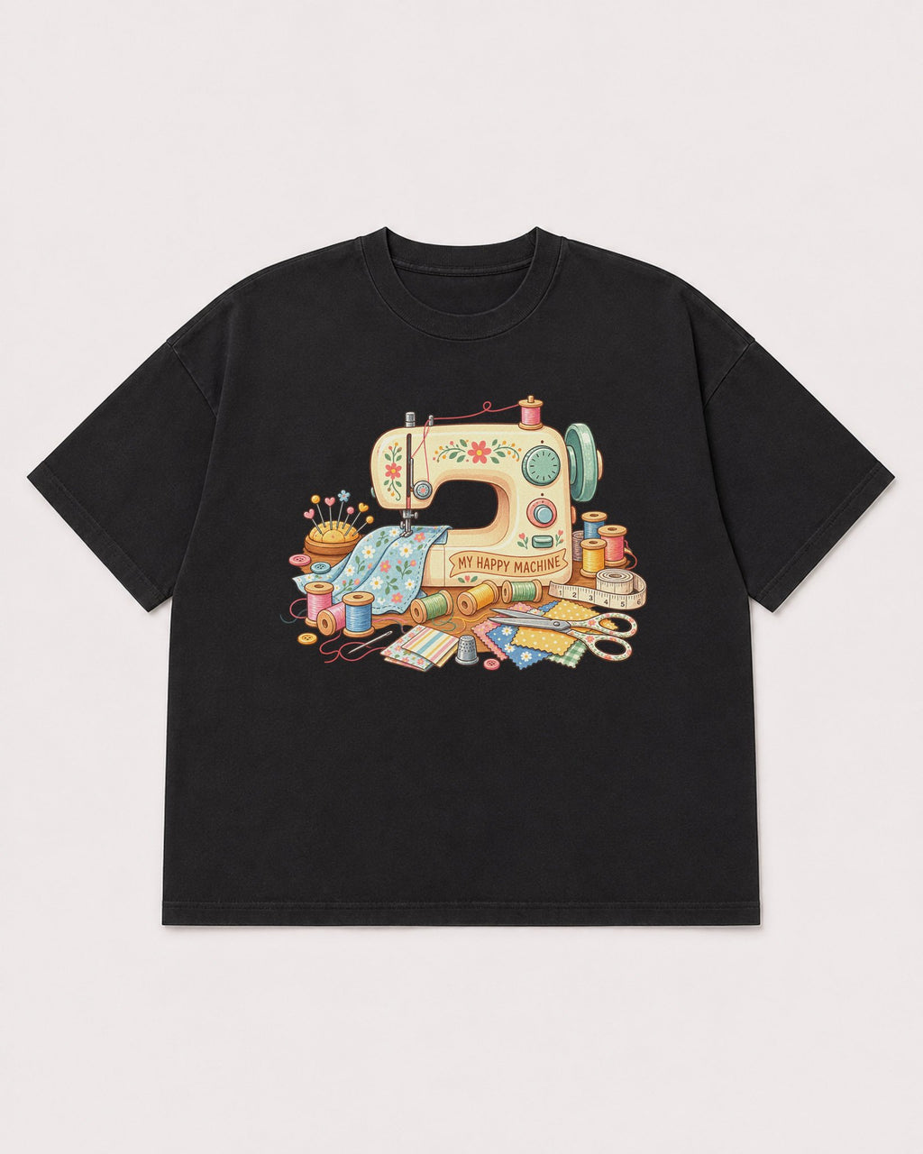 Mockup Boxy Heavyweight Tee Black product