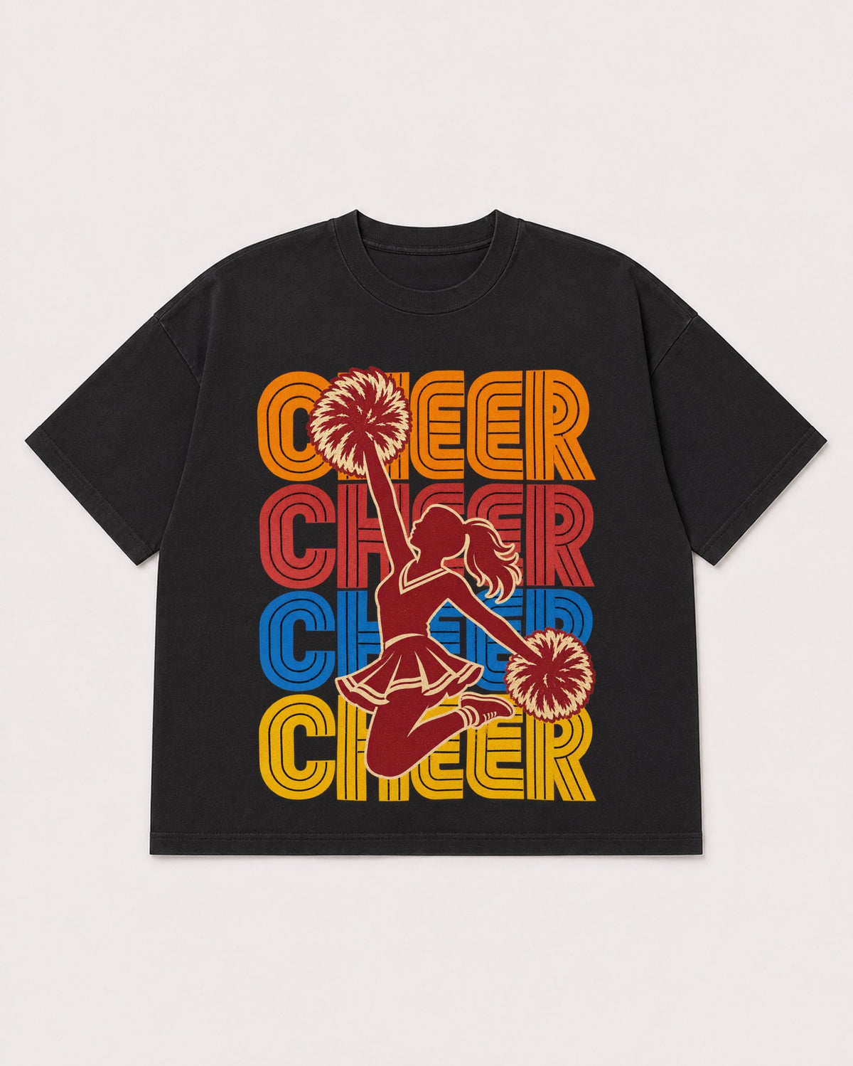 Mockup Boxy Heavyweight Tee Black product