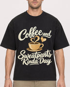 Mockup Boxy Heavyweight Tee Black male close-up 08