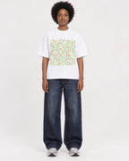 Mockup Boxy Heavyweight Tee White female full-body 14