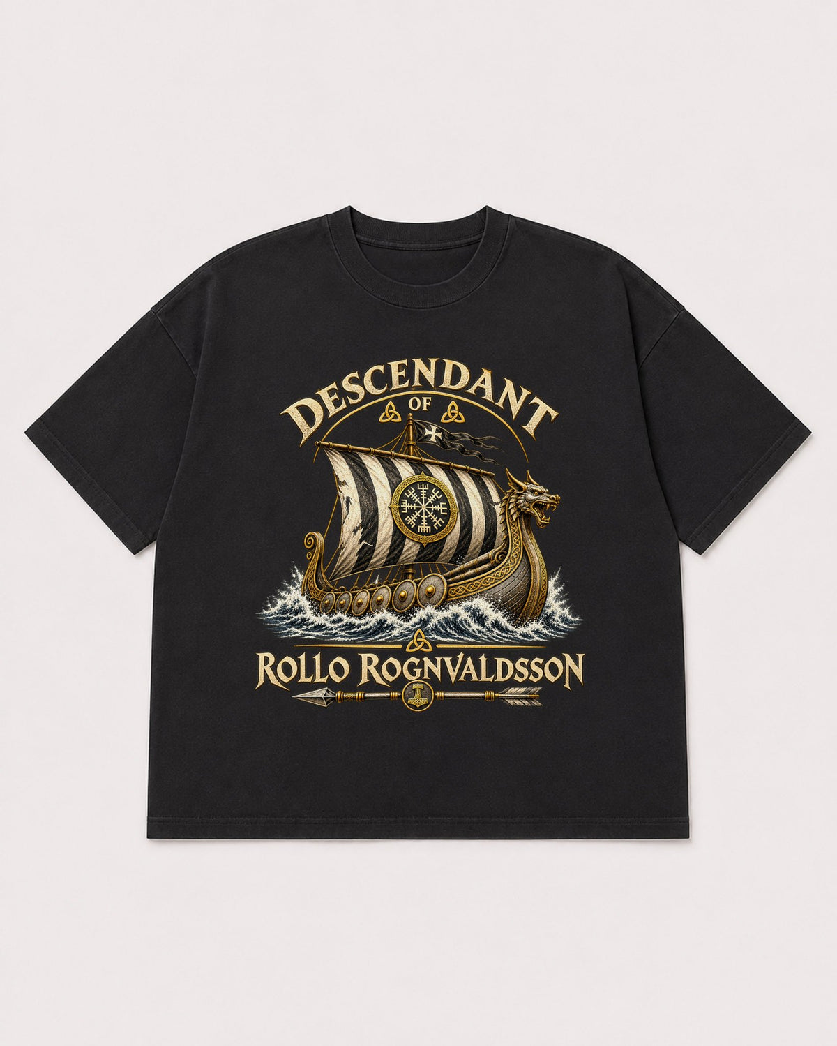 Mockup Boxy Heavyweight Tee Black product