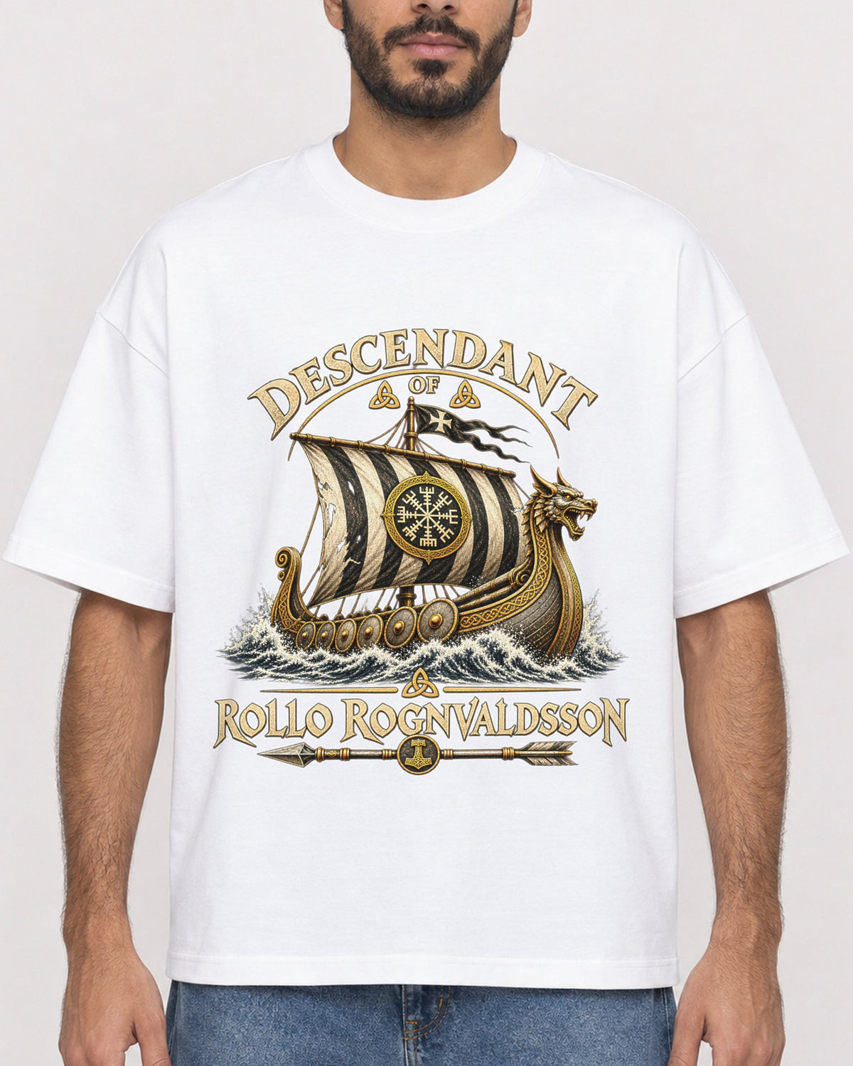 Mockup Boxy Heavyweight Tee White male close-up 07