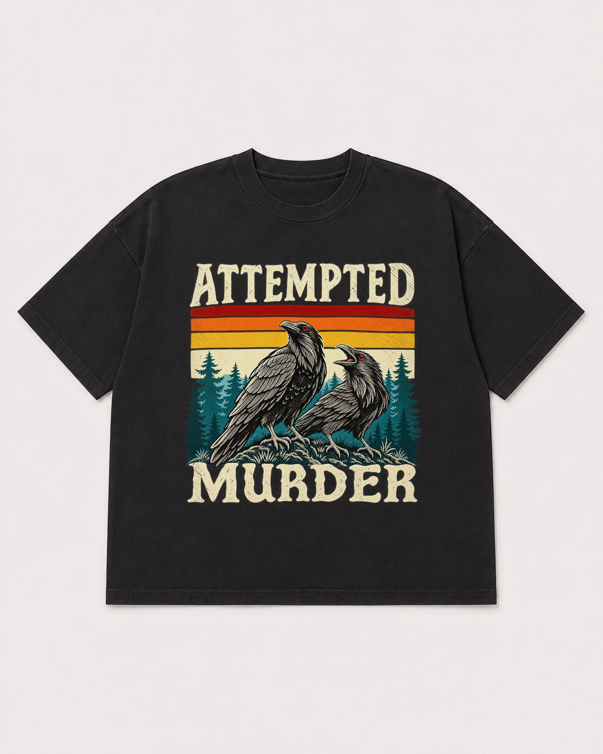Mockup Boxy Heavyweight Tee Black product
