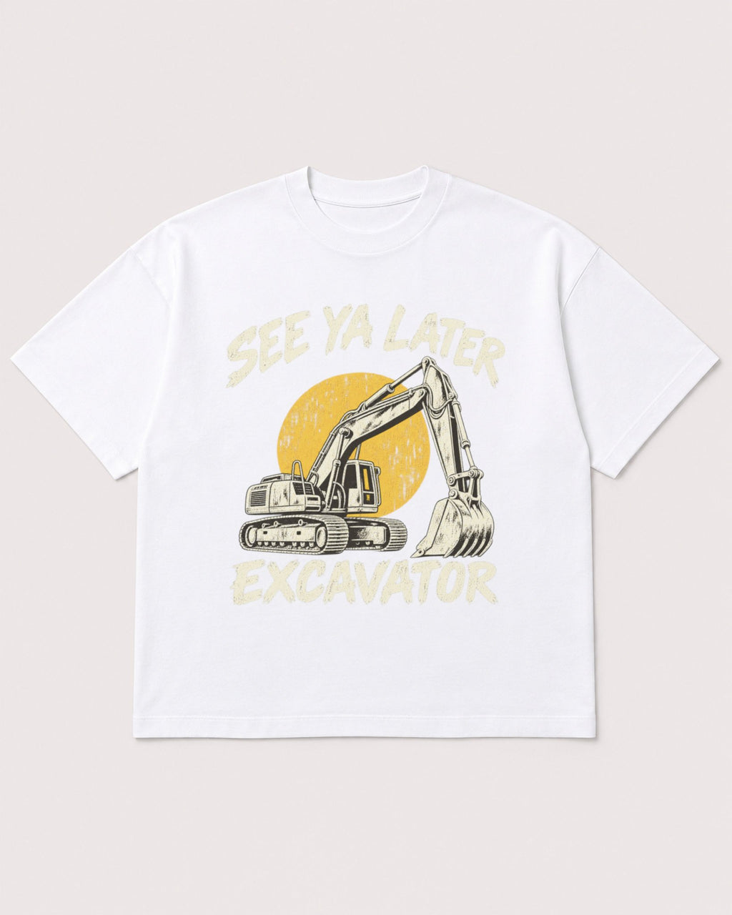Mockup Boxy Heavyweight Tee White product