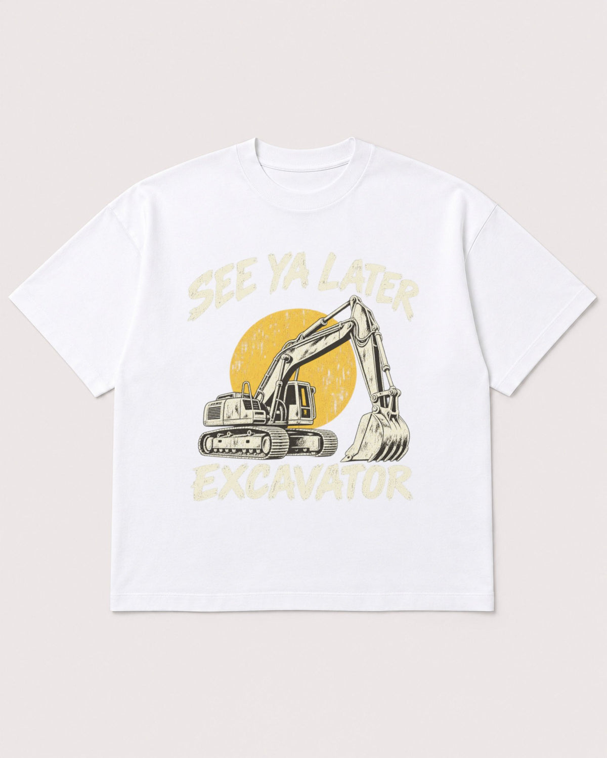 Mockup Boxy Heavyweight Tee White product