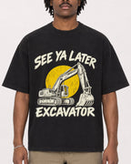 Mockup Boxy Heavyweight Tee Black male close-up 04