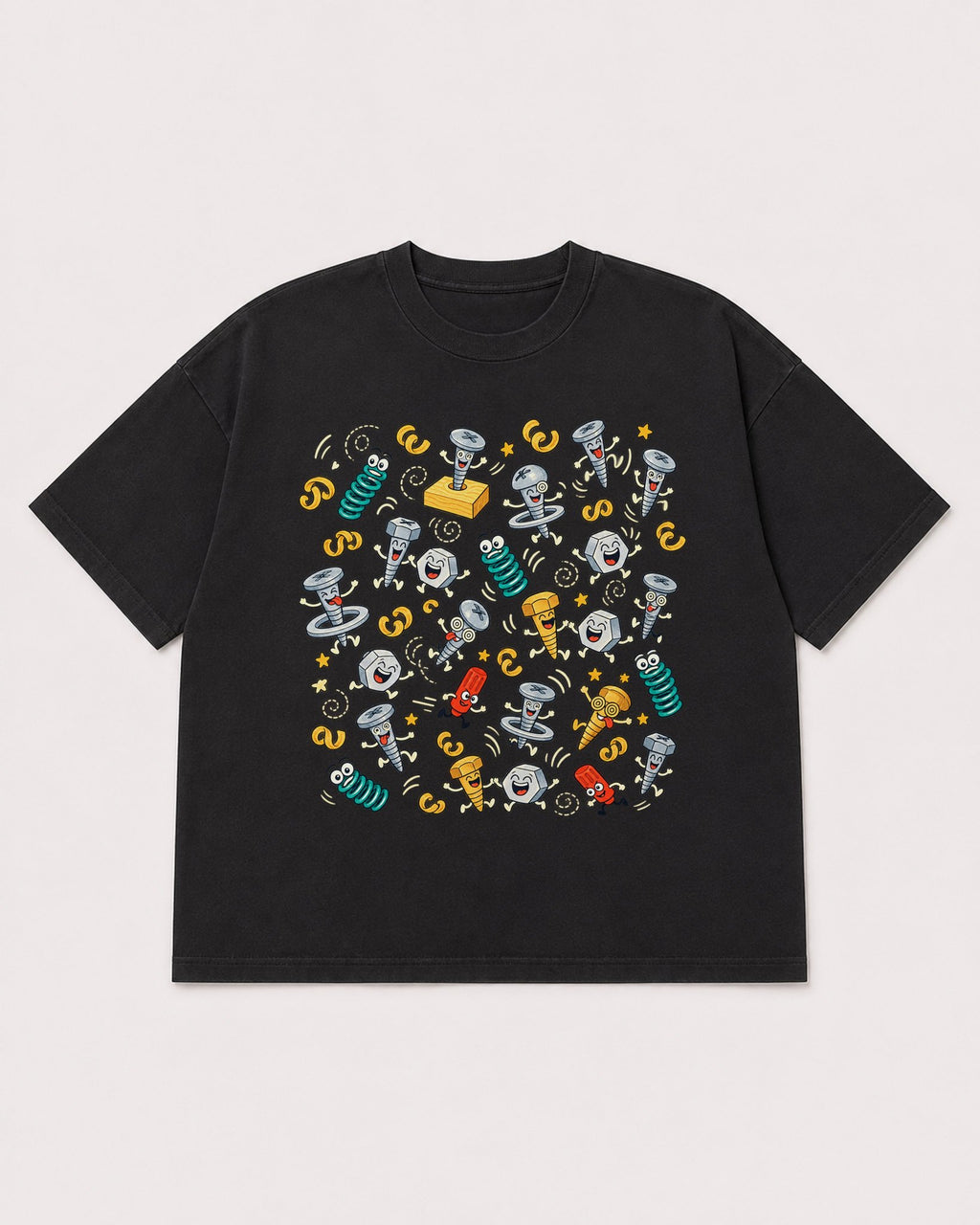 Mockup Boxy Heavyweight Tee Black product