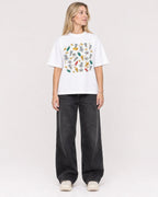 Mockup Boxy Heavyweight Tee White female full-body 08