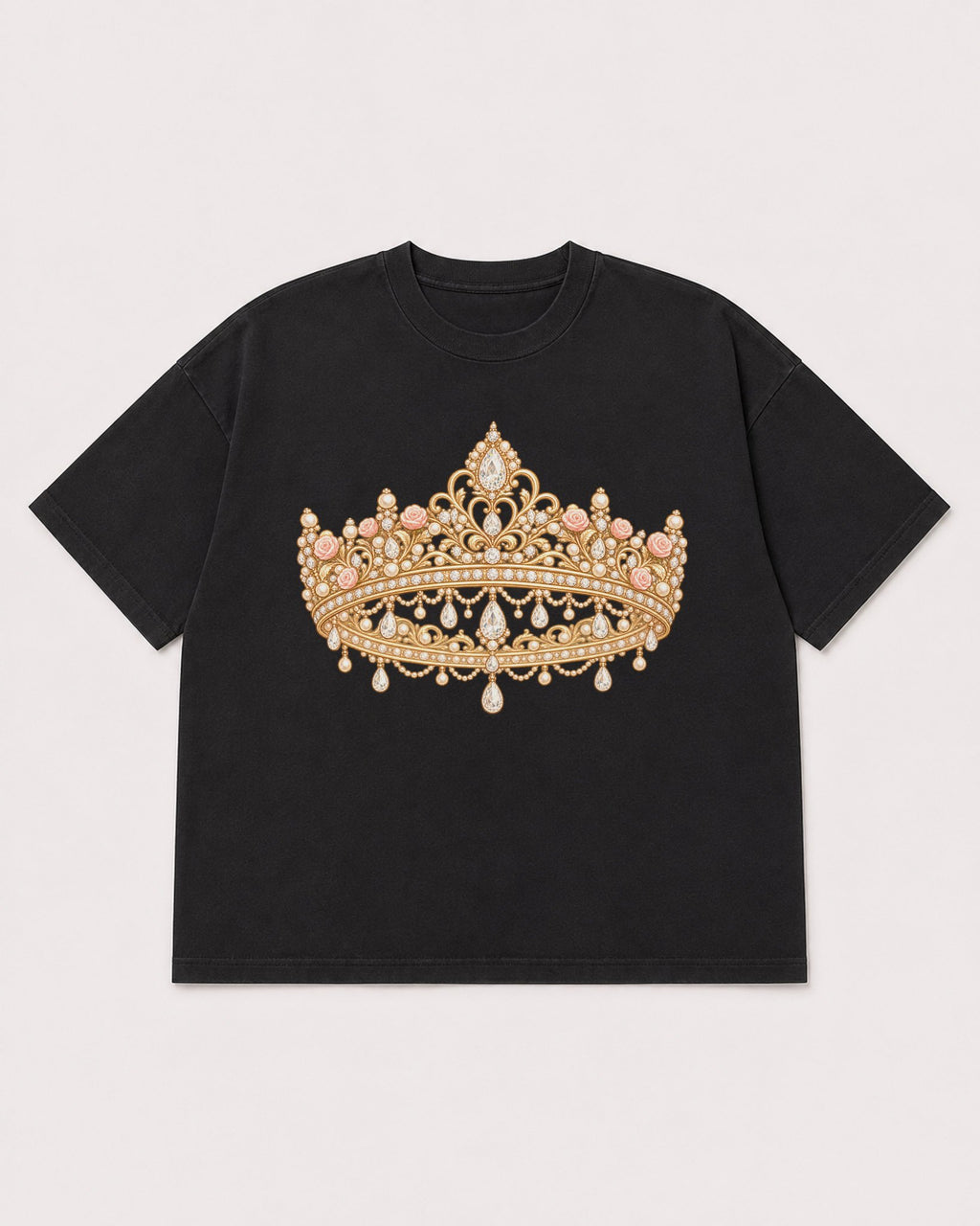 Mockup Boxy Heavyweight Tee Black product