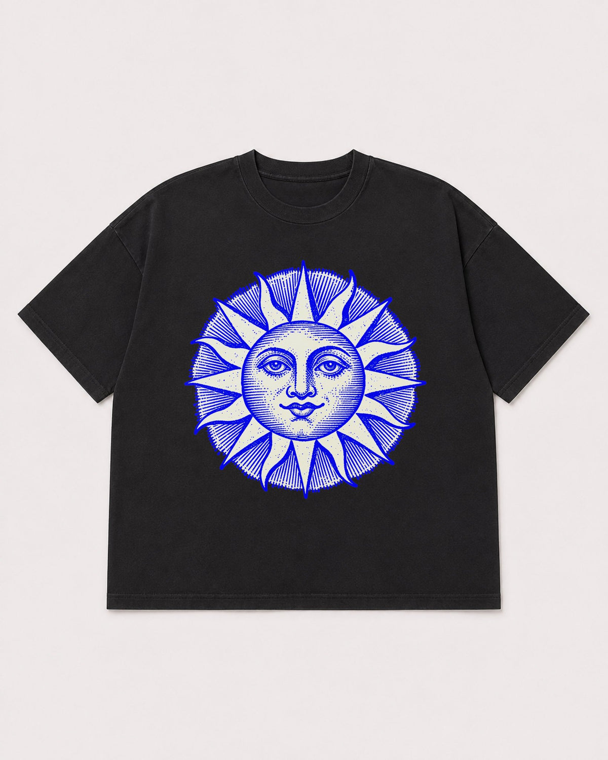 Mockup Boxy Heavyweight Tee Black product