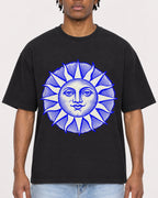 Mockup Boxy Heavyweight Tee Black male close-up 05