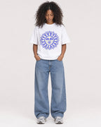 Mockup Boxy Heavyweight Tee White female full-body 05