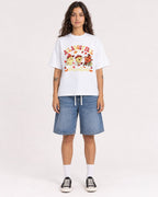 Mockup Boxy Heavyweight Tee White female full-body 06