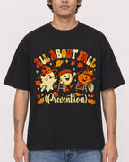 Mockup Boxy Heavyweight Tee Black male close-up 06