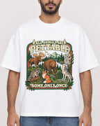 Mockup Boxy Heavyweight Tee White male close-up 07