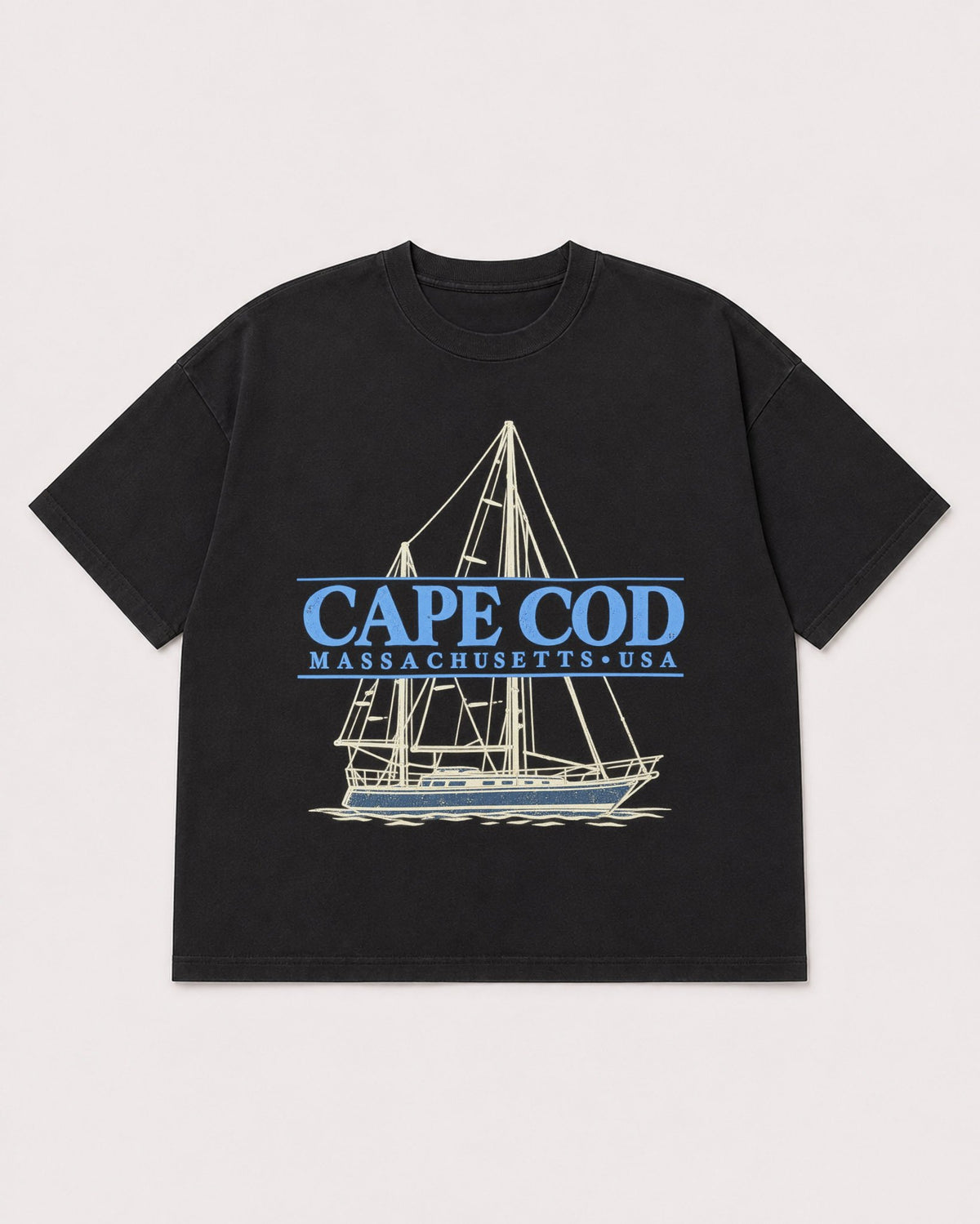 Mockup Boxy Heavyweight Tee Black product