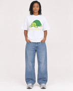Mockup Boxy Heavyweight Tee White female full-body 15
