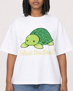 Mockup Boxy Heavyweight Tee White female close-up 15