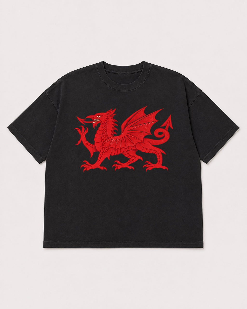 Mockup Boxy Heavyweight Tee Black product