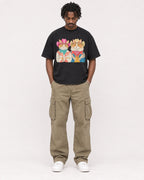 Mockup Boxy Heavyweight Tee Black male full-body 04