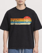 Mockup Boxy Heavyweight Tee Black male close-up 43