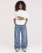 Mockup Boxy Heavyweight Tee White female full-body 05