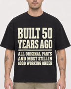 Mockup Boxy Heavyweight Tee Black male close-up 48