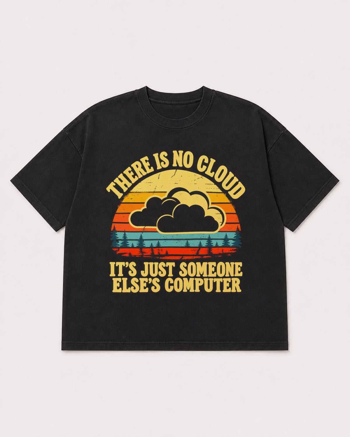 Mockup Boxy Heavyweight Tee Black product