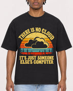 Mockup Boxy Heavyweight Tee Black male close-up 05