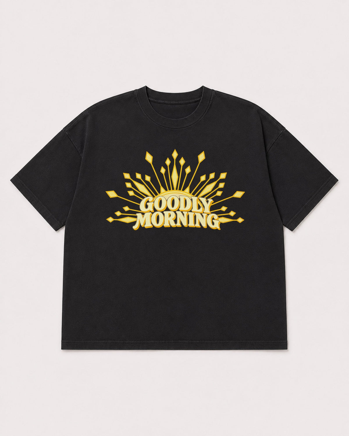 Mockup Boxy Heavyweight Tee Black product