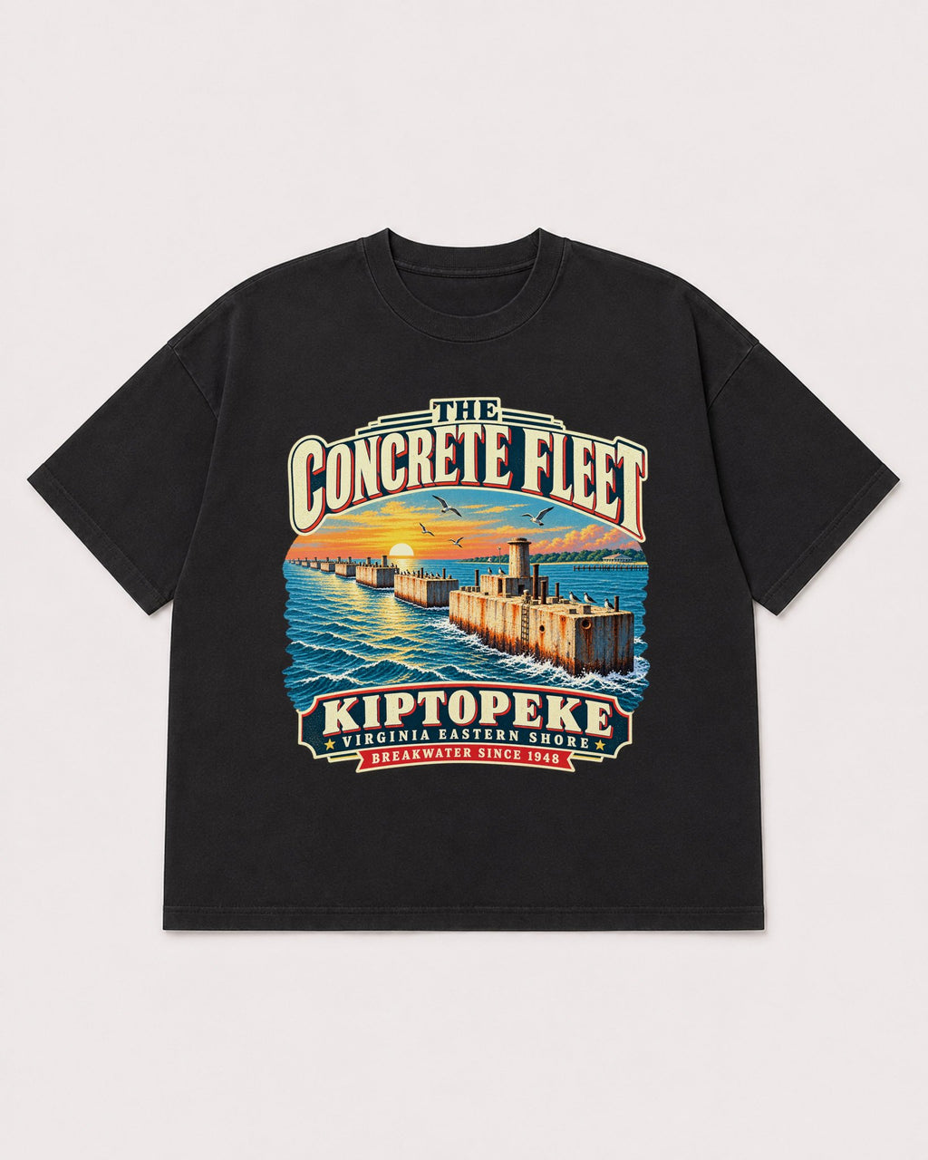 Mockup Boxy Heavyweight Tee Black product