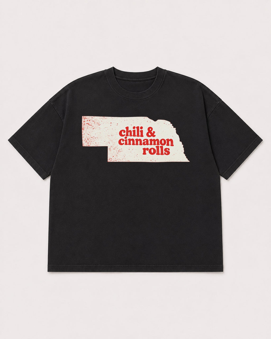Mockup Boxy Heavyweight Tee Black product