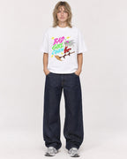 Mockup Boxy Heavyweight Tee White female full-body 19