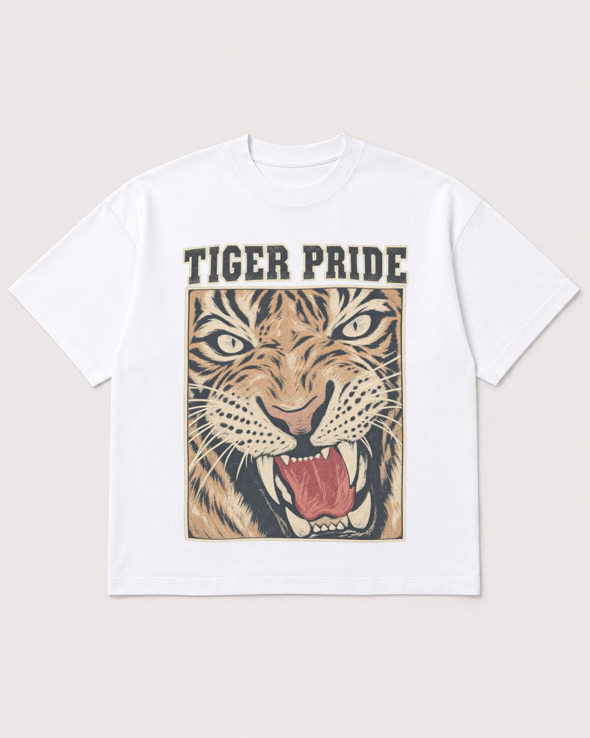 Mockup Boxy Heavyweight Tee White product