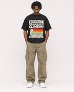 Mockup Boxy Heavyweight Tee Black male full-body 04