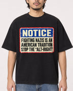 Mockup Boxy Heavyweight Tee Black male close-up 22