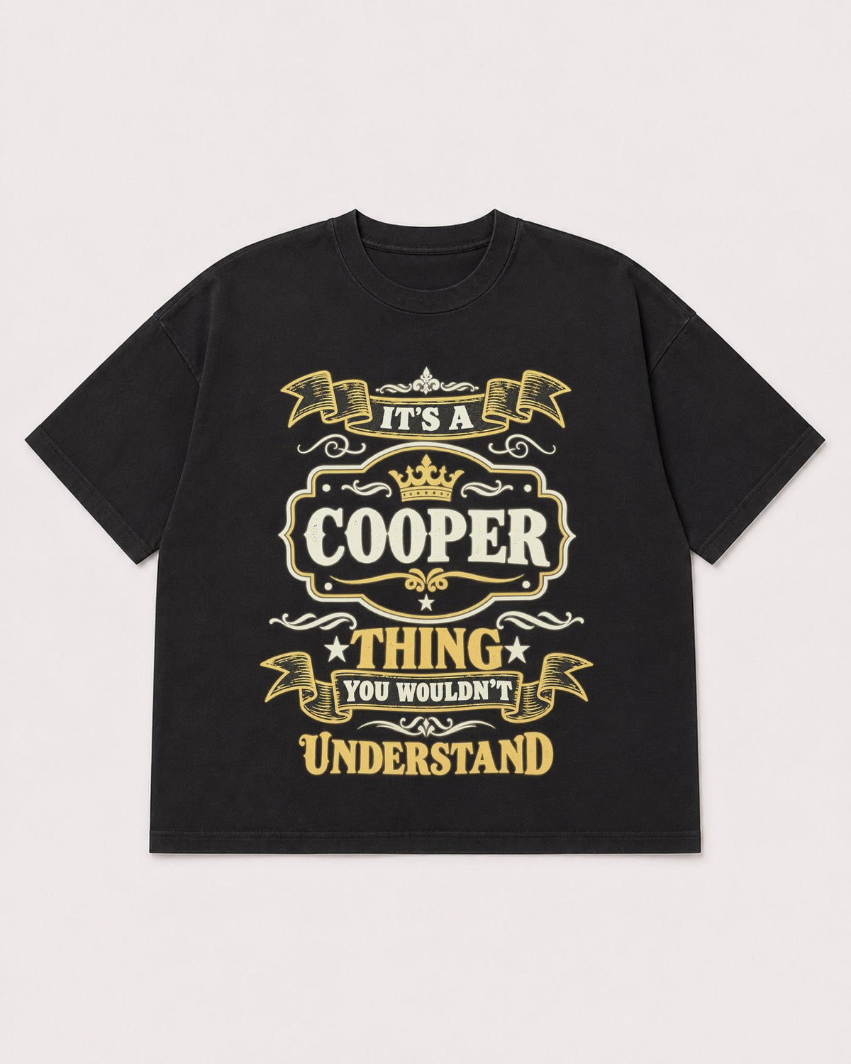 Mockup Boxy Heavyweight Tee Black product