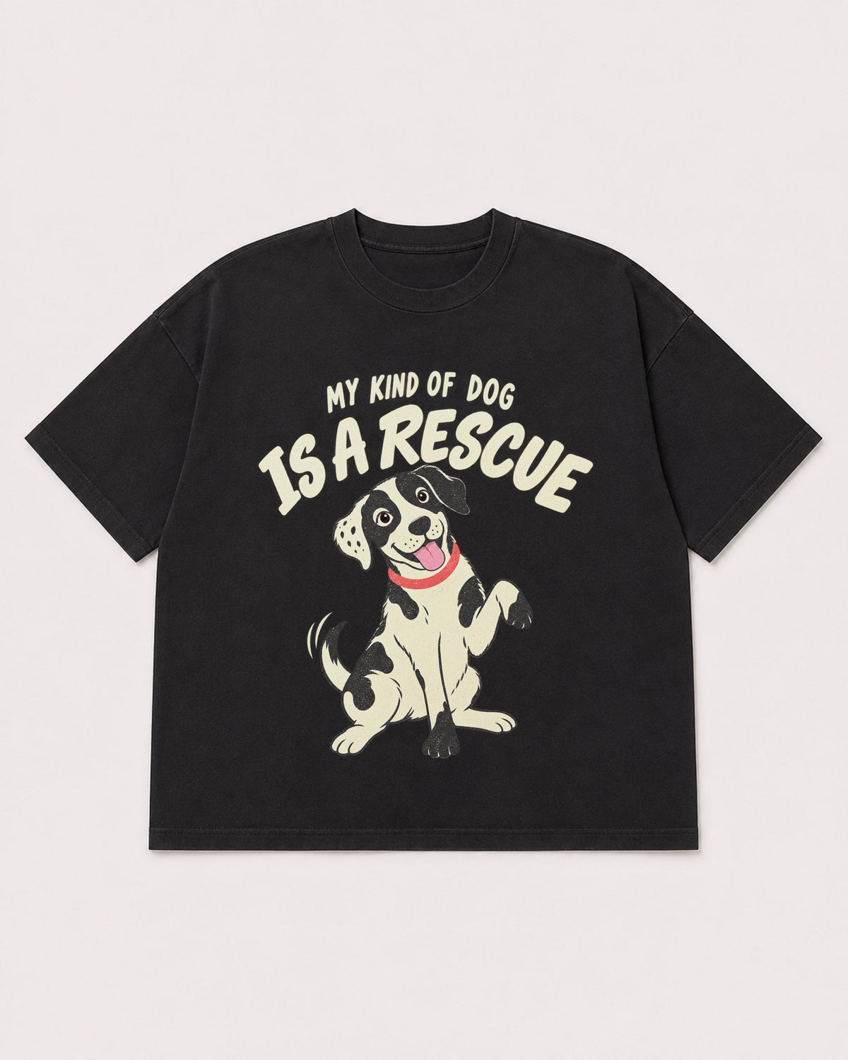 Mockup Boxy Heavyweight Tee Black product
