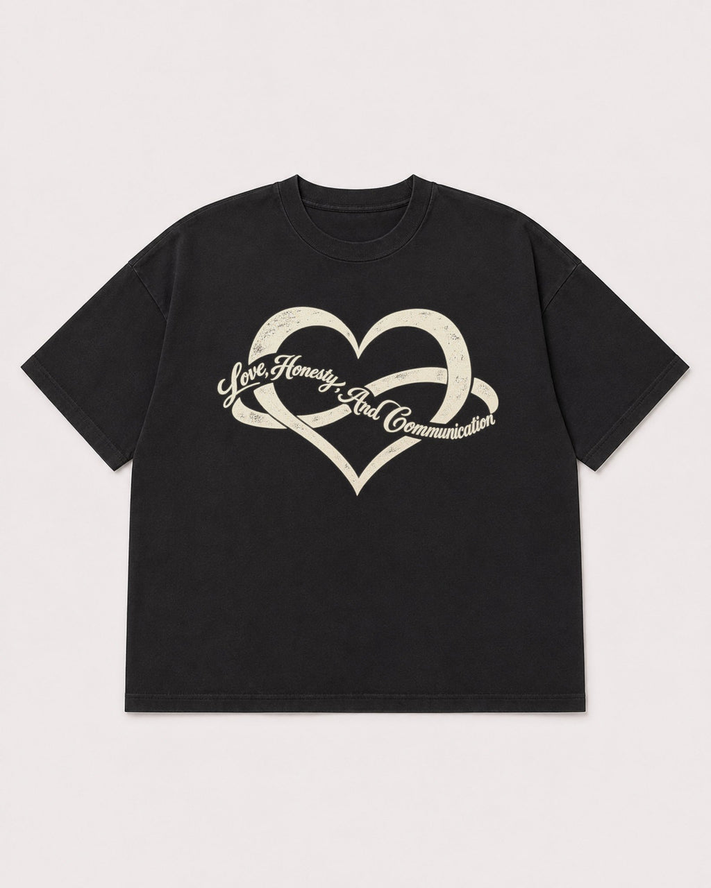 Mockup Boxy Heavyweight Tee Black product
