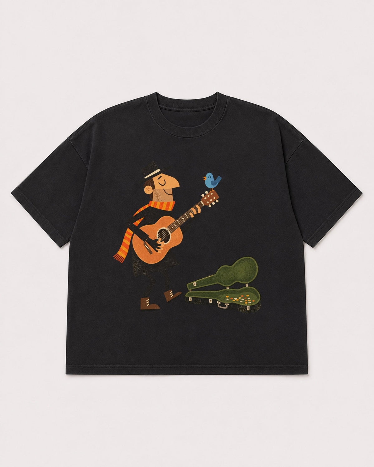 Mockup Boxy Heavyweight Tee Black product