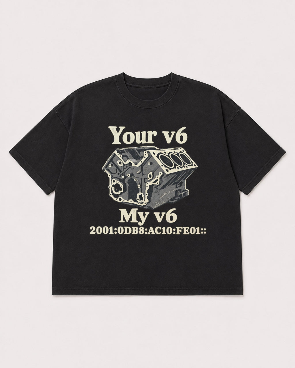 Mockup Boxy Heavyweight Tee Black product