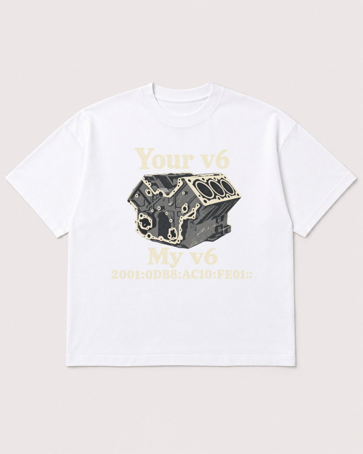Mockup Boxy Heavyweight Tee White product