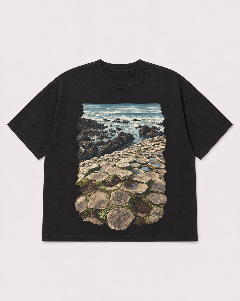 Mockup Boxy Heavyweight Tee Black product